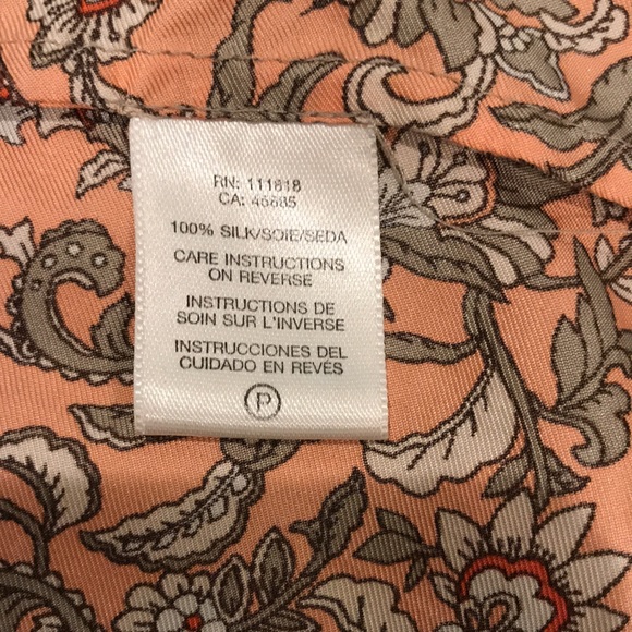 Michael Kors, Silk, flutter sleeve, paisley top - Picture 8 of 9